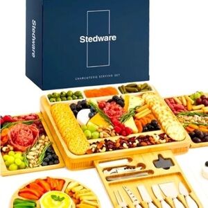 STEDWARE HOLIDAY Charcuterie +  Cheese Board Set New in Box FALL CHARCUTERIE